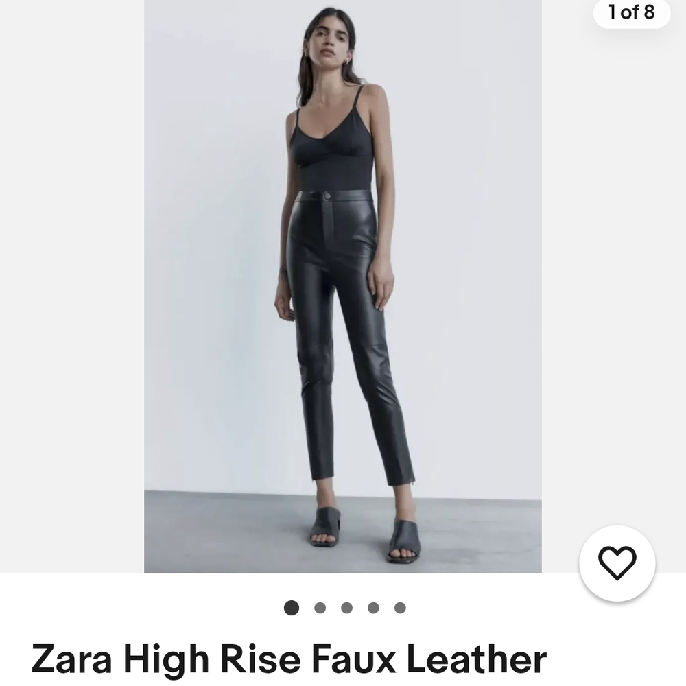 Zara Black Faux Leather Pants-VARIOUS SIZES